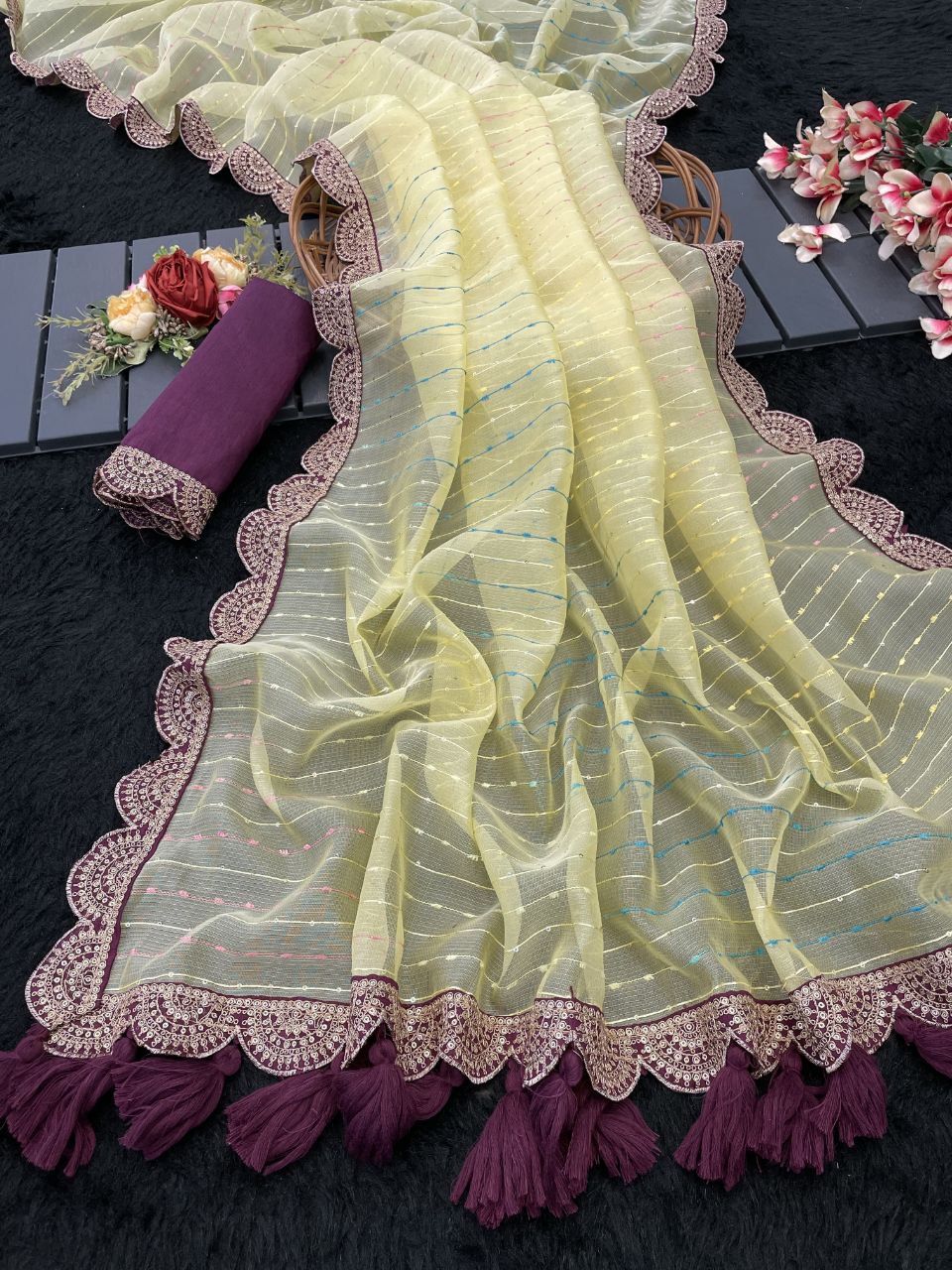 Beautiful designer Party wear saree