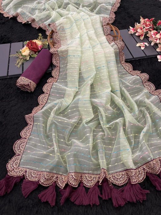 Beautiful designer Party wear saree