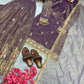 New Đěsigner Party Wear Look Pur Twil Gold Net Top Plazzo & Dupatta Set