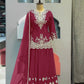 New Designer Long Pakistani Suit Top Sharara and Dupptta In Fancy Style