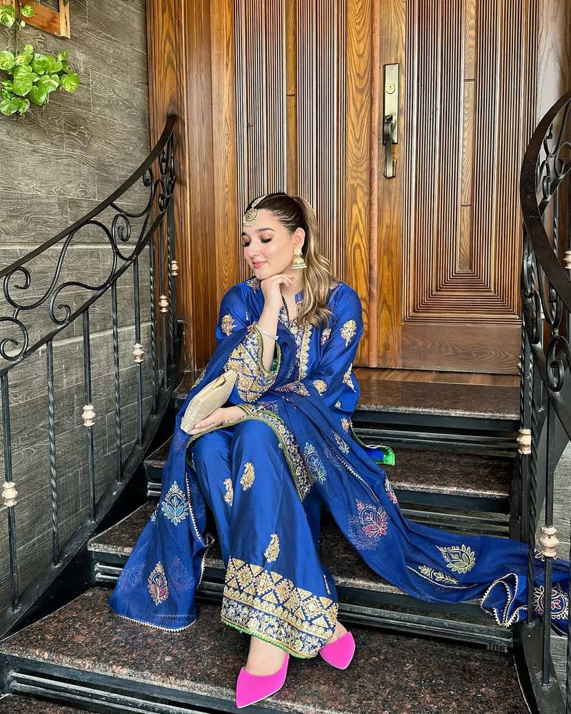 CHINON SILK  WITH BEAUTIFUL SEQUINS EMBROIDERY WORK