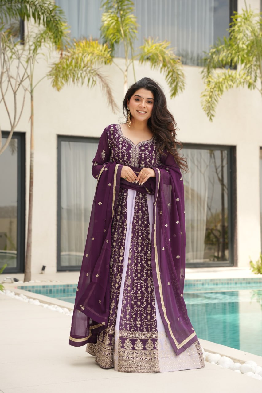 PREMIUM DESIGNER READYMADE GOWN DUPATTA COLLECTIONS 2025