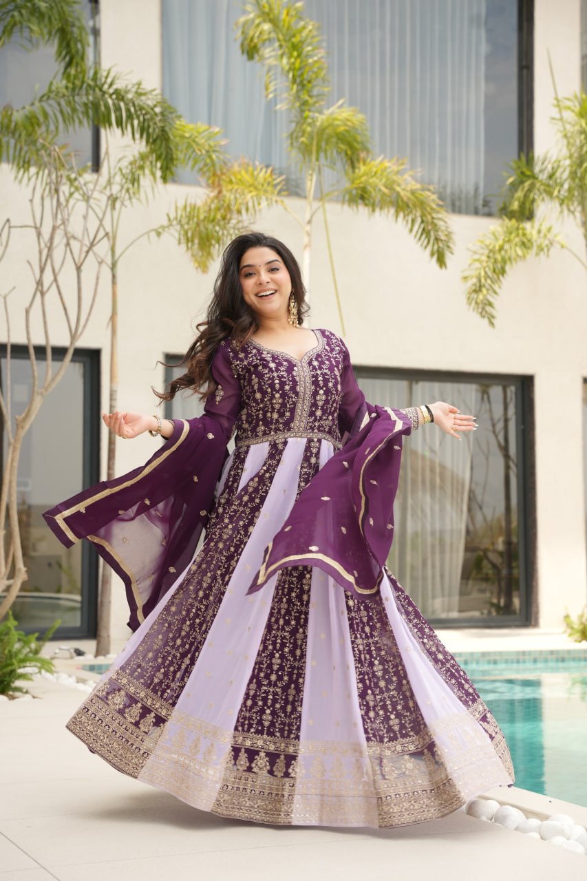 PREMIUM DESIGNER READYMADE GOWN DUPATTA COLLECTIONS 2025