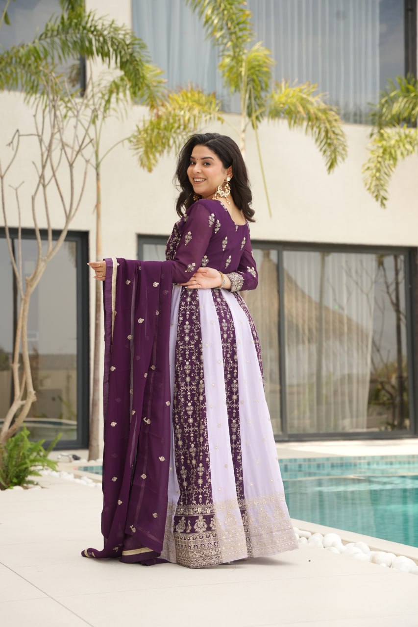 PREMIUM DESIGNER READYMADE GOWN DUPATTA COLLECTIONS 2025