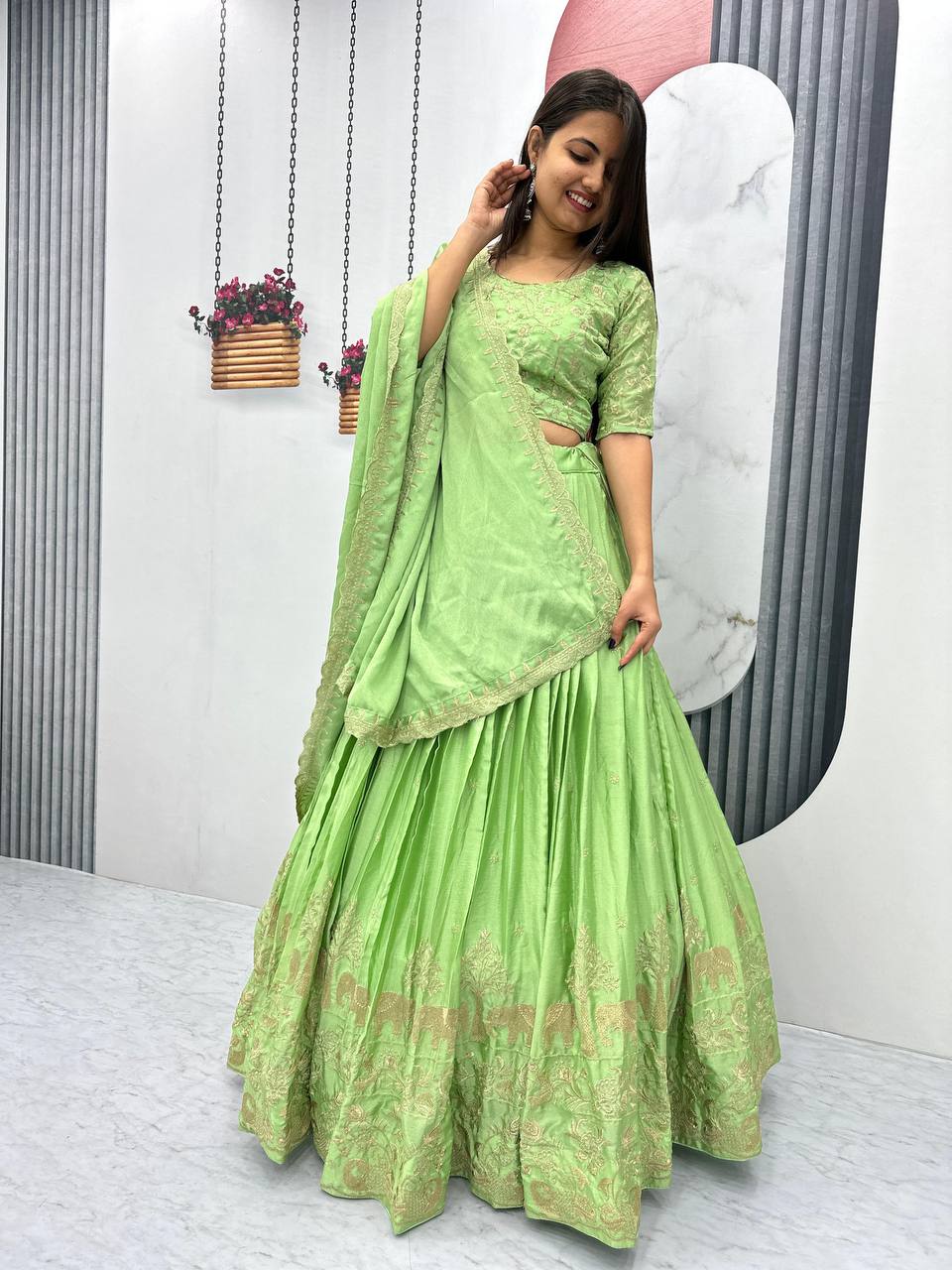 Chinon Launching New Festival Lehenga Choli