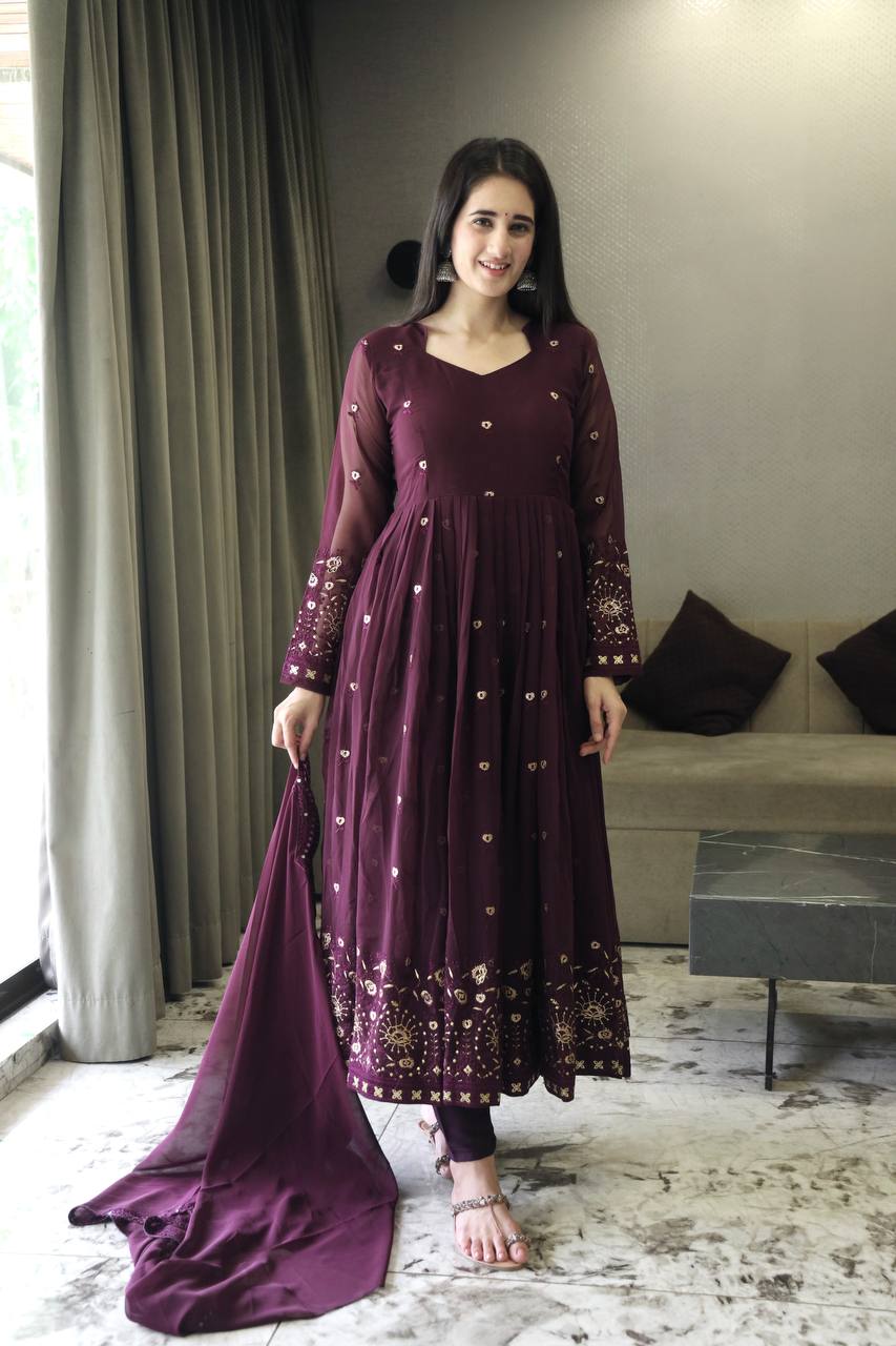 PREMIUM READYMADE ANARKALI SUIT SET [3 XL]