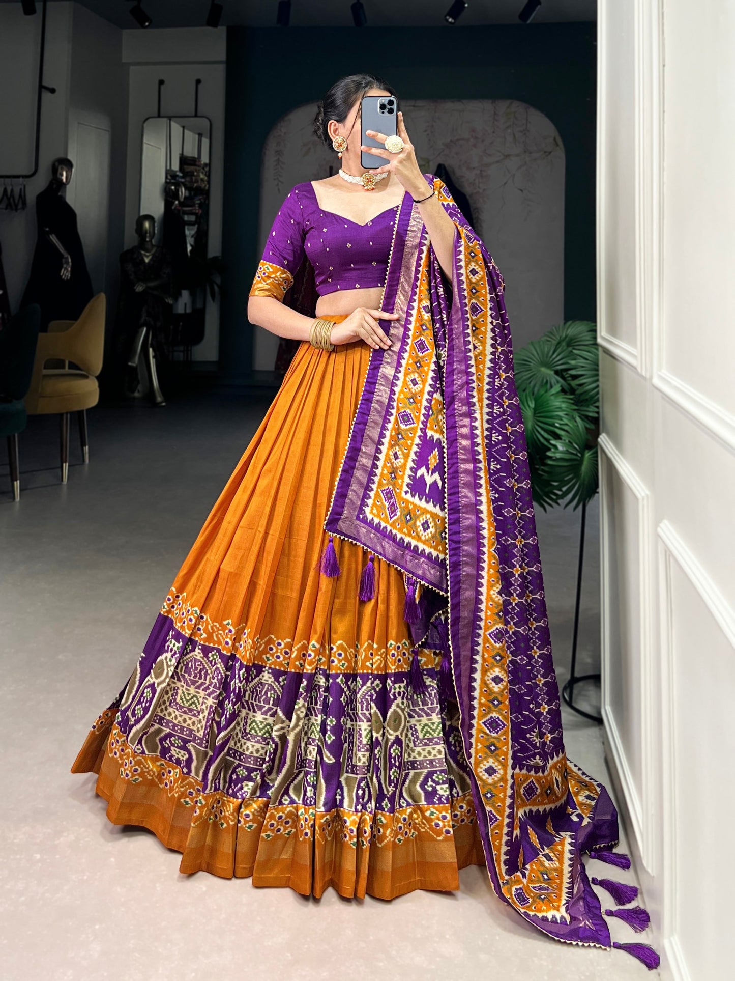 Twirling in tradition shining in silk Lehenga Choli