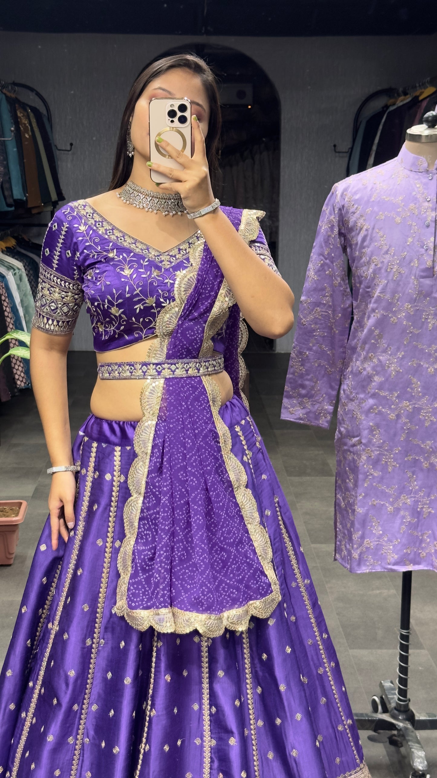 Dreamer Lehenga Choli* (Full Stitched) Couple Set