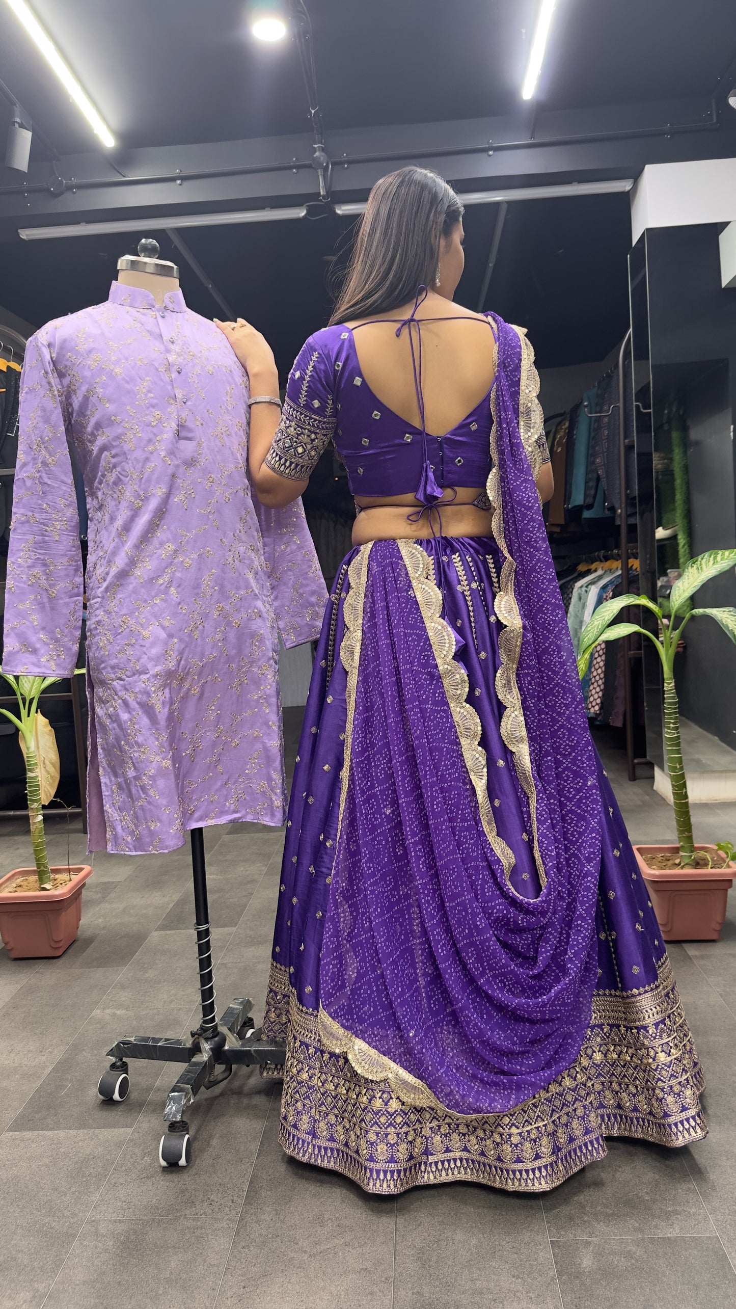 Dreamer Lehenga Choli* (Full Stitched) Couple Set