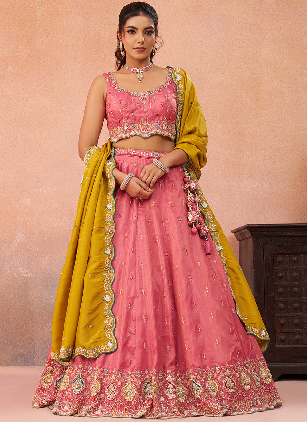New Designer Heavy Work With Fabriced Lehenga