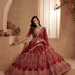 Gadhwal Silk And Dupatta Are Fabricated On Net Pair Lehenga