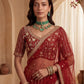 Gadhwal Silk And Dupatta Are Fabricated On Net Pair Lehenga