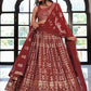 Art Silk Pair With Dupatta Are Georgette Lehenga