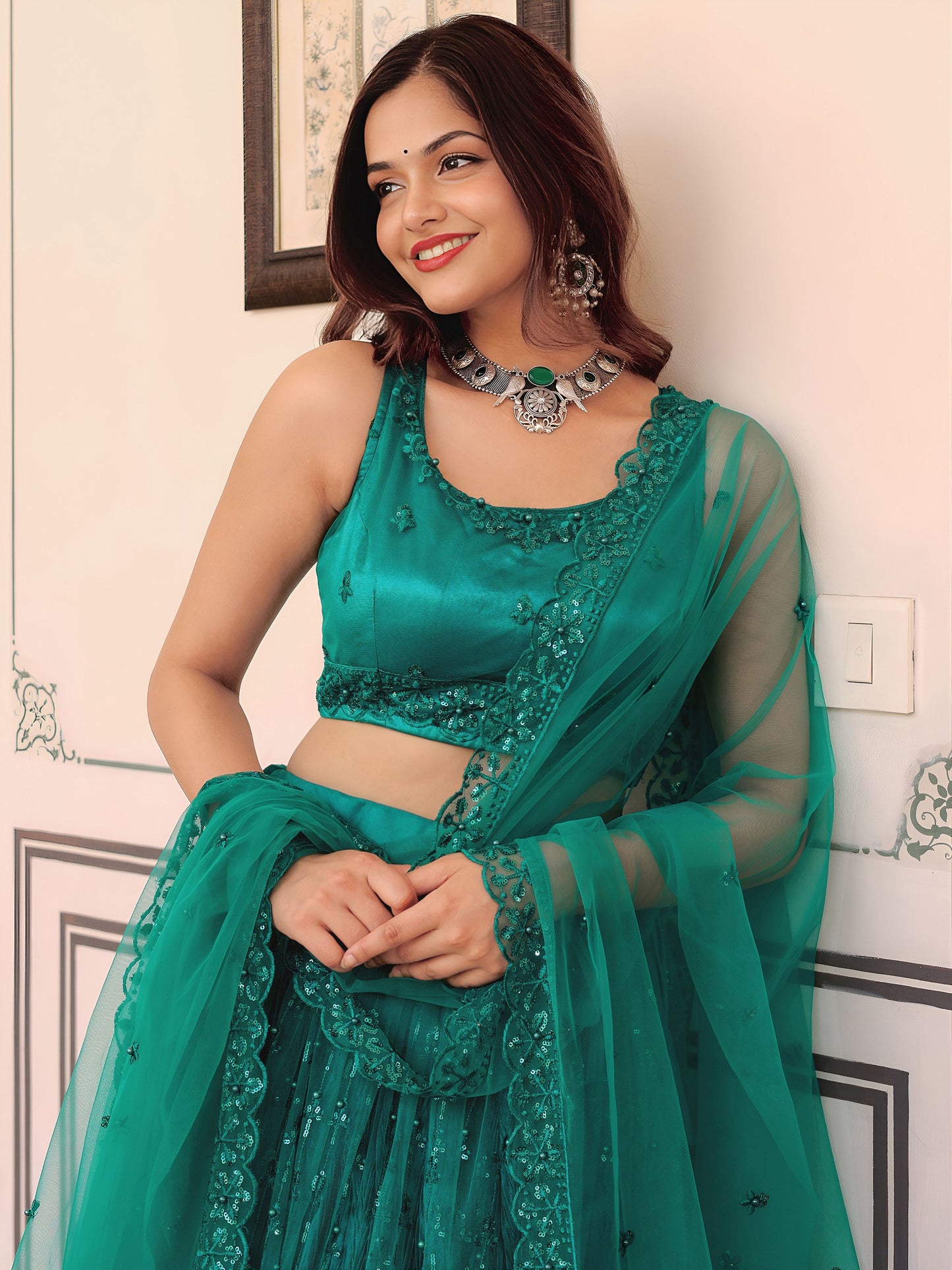 Georgette Pair With Dupatta Are Georgette Lehenga
