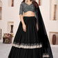 Fancy Designer Georgette Pair With Dupatta Are Soft Net Lehenga