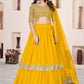 Fancy Designer Georgette Pair With Dupatta Are Soft Net Lehenga