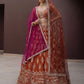 Fancy Designer Various Sequance Embroidery Crystal Pipe Hand Work Lehenga