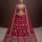 Fancy Designer Various Sequance Embroidery Crystal Pipe Hand Work Lehenga