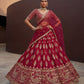 Fancy Designer Various Sequance Embroidery Crystal Pipe Hand Work Lehenga