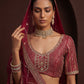 Fancy Designer Various Sequance Embroidery Crystal Pipe Hand Work Lehenga
