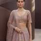 Fancy Designer Various Sequance Embroidery Crystal Pipe Hand Work Lehenga