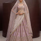 Fancy Designer Various Sequance Embroidery Crystal Pipe Hand Work Lehenga