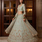 Fancy Designer Multy Thread Dori Embroidery Zarkhan Diamond Work Lehenga