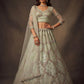 Beautified With Fancy Jari Sequanc Multy Thread Dori Embroidery Work Lehenga