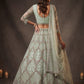Beautified With Fancy Jari Sequanc Multy Thread Dori Embroidery Work Lehenga