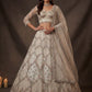 Beautified With Fancy Jari Sequanc Multy Thread Dori Embroidery Work Lehenga