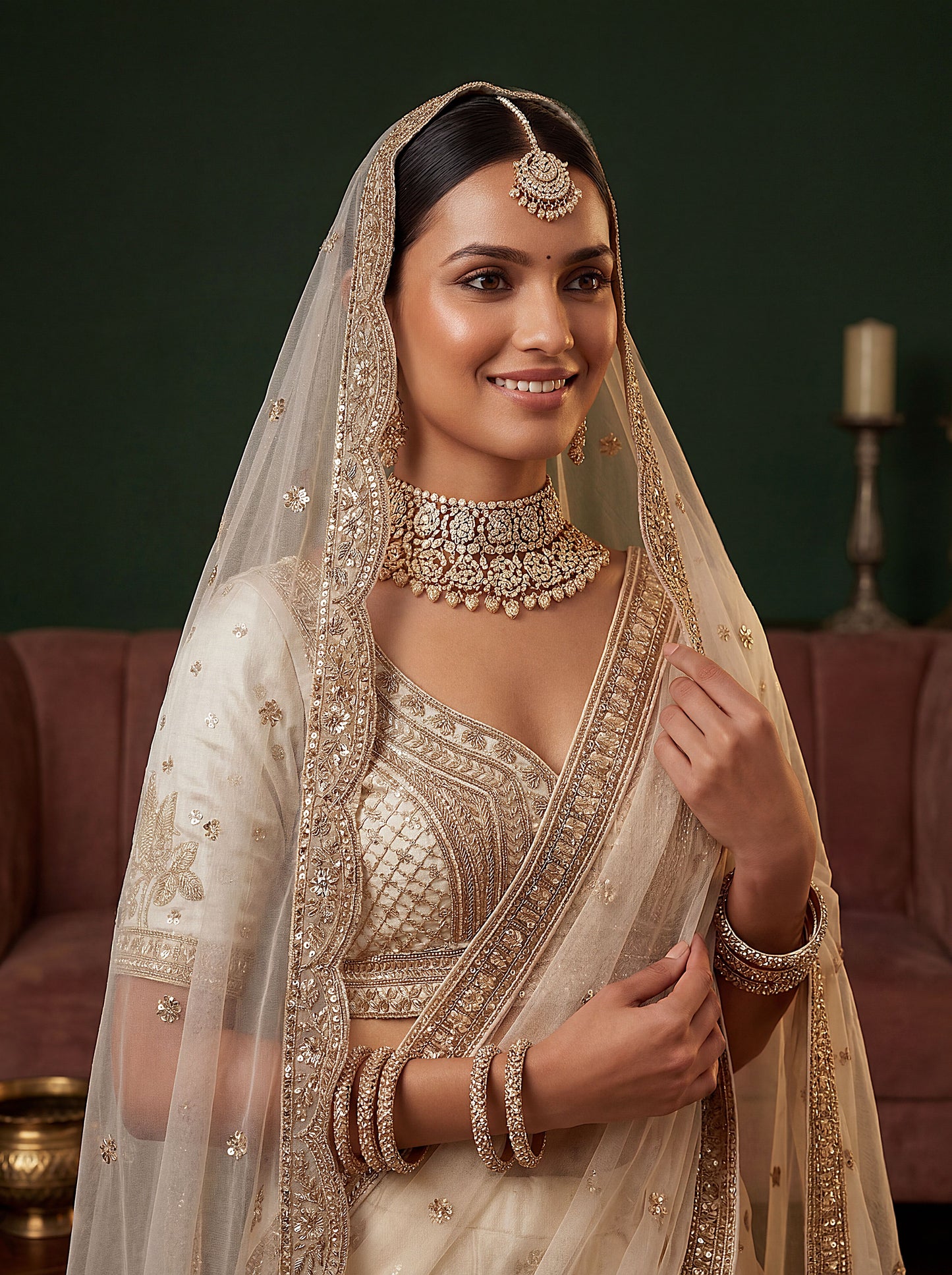 Beautified With Fancy Jari Sequance Dori Embroidery Beads Work Lehenga