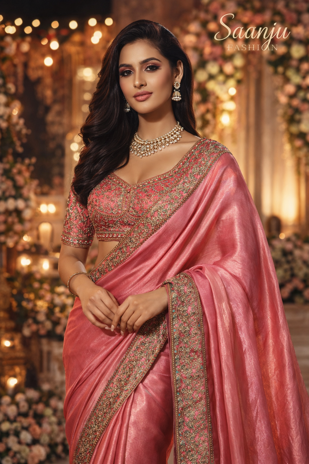 Suche jemanden für einen schönen Sari in der gleichen Farbe