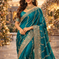 Premium GMY Silk Saree with Heavy Jari & Jarkhan Diamond Work