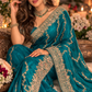 Premium GMY Silk Saree with Heavy Jari & Jarkhan Diamond Work