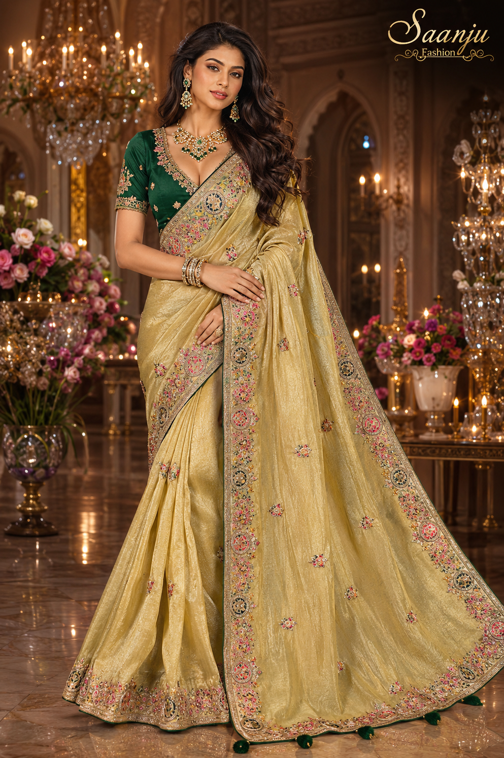 Premium GMY Silk Fabric Saree
