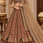 Kasturi silk lehenga with dori sequins & thread work choli