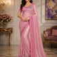 Blush Pink Designer Saree Set