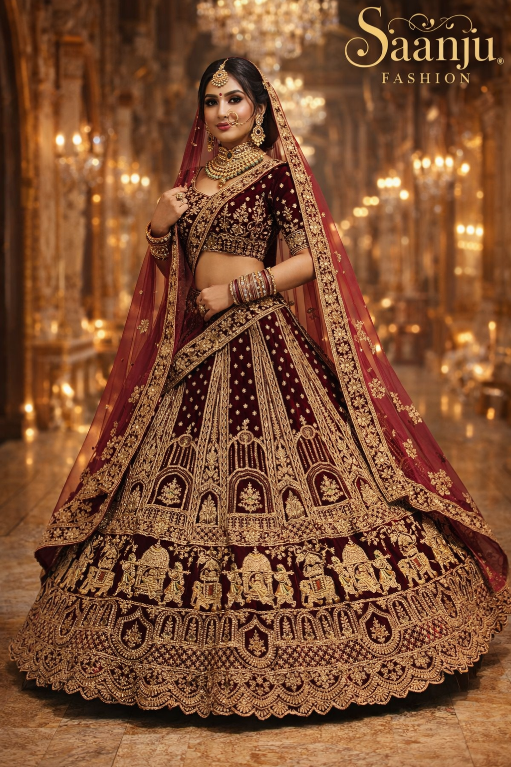 Soyez magnifique dans ce magnifique ensemble lehenga blanc cassé