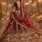 Sehen Sie umwerfend aus in diesem wunderschönen cremefarbenen Lehenga-Set