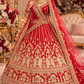 Premium Silk Bridal Lehenga With Heavy Diamond Work Choli