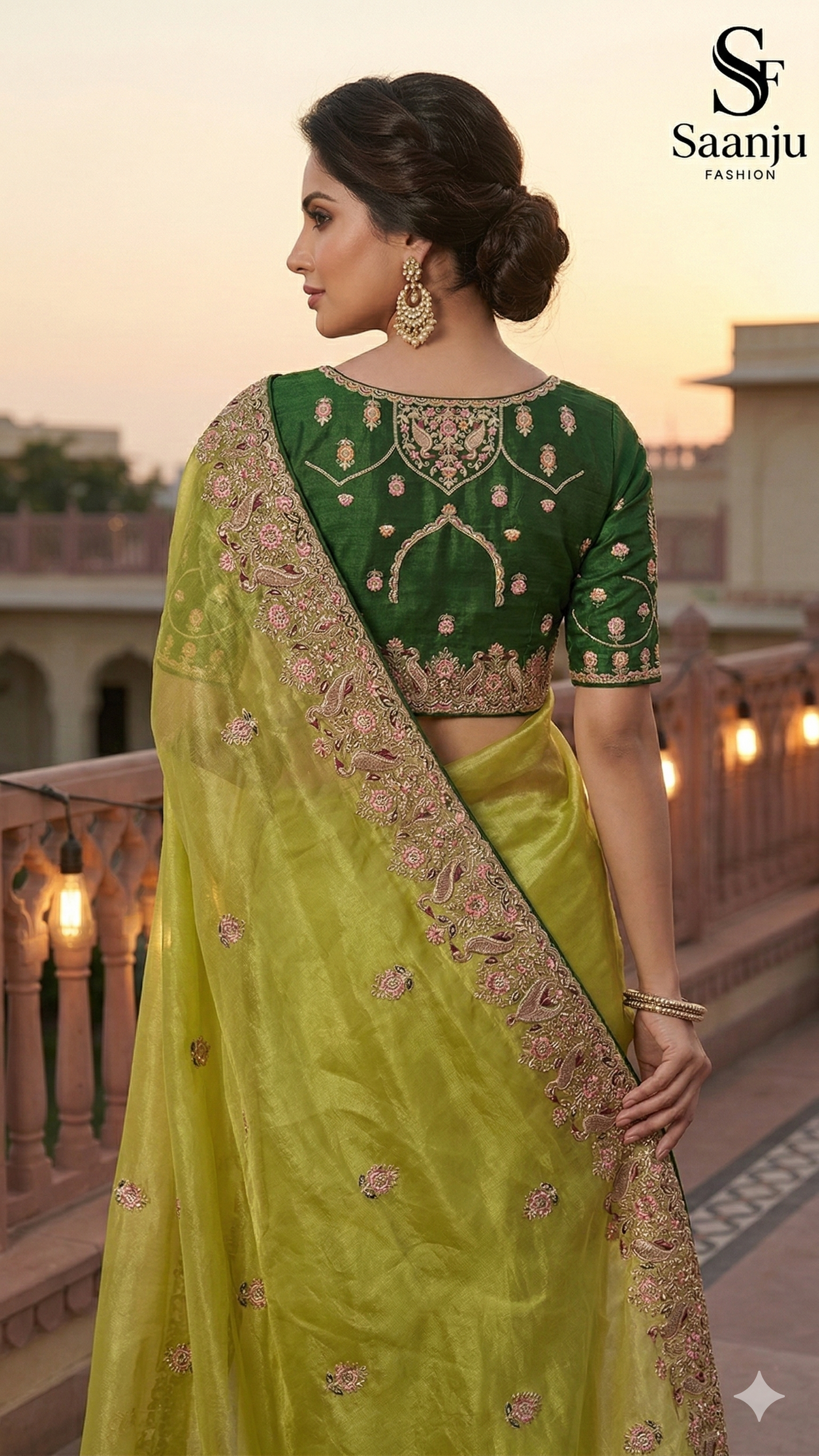 Royal Pure Tissue Silk Saree with Peacock Designer Border