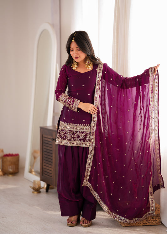 PRESENTING NEW FENDY SILK FABRIC WITH EMBROIDERY SEQUENCE SUIT