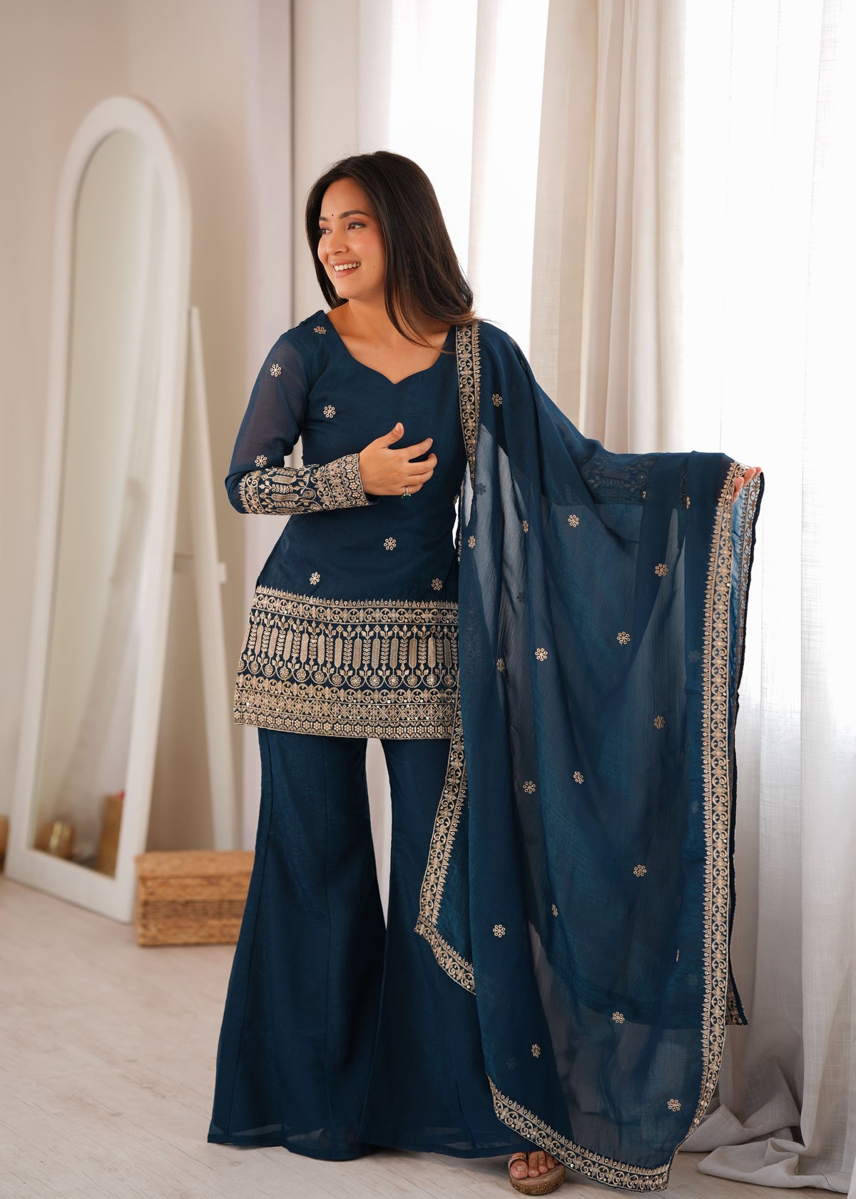 PRESENTING NEW CRUNCHY SILK FABRIC 3 PEACE