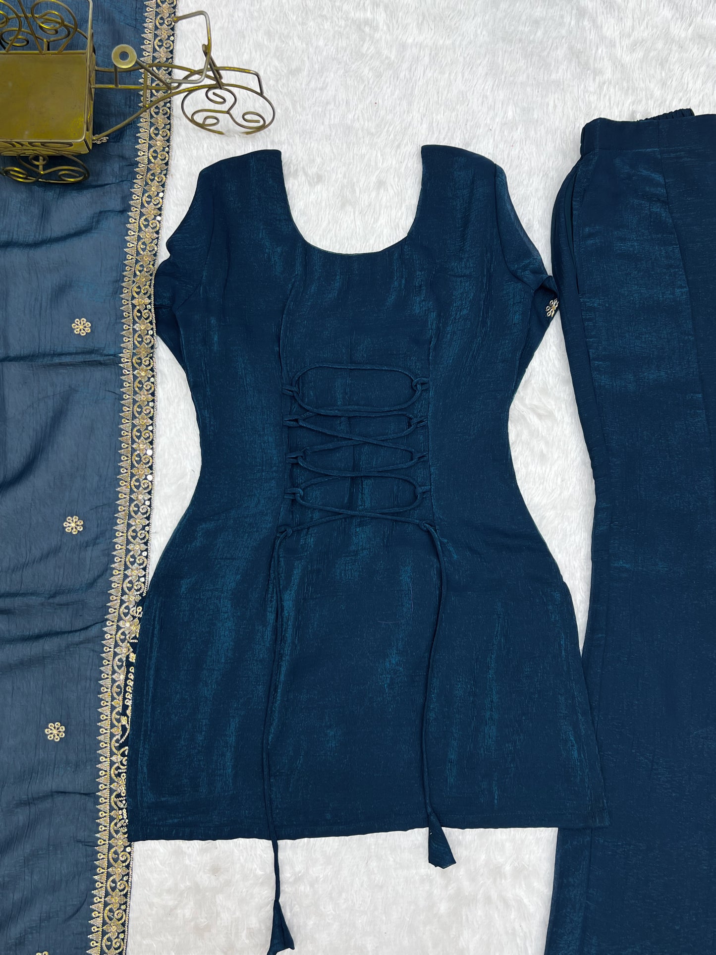 PRESENTING NEW CRUNCHY SILK FABRIC 3 PEACE