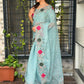 Pastel perfection meets royal elegance saree