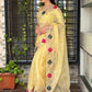 Pastel perfection meets royal elegance saree