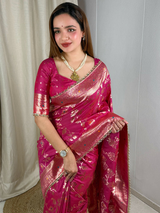 Banarasi silk festive season special with this silk beauty saree