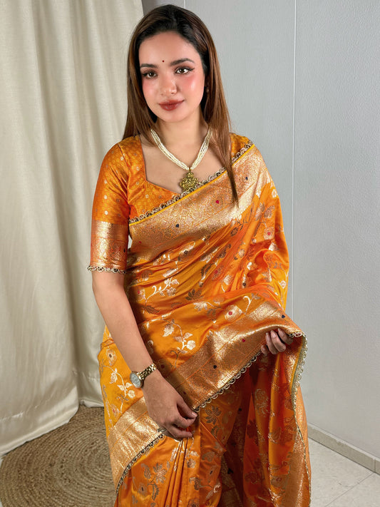 Banarasi silk festive season special with this silk beauty saree