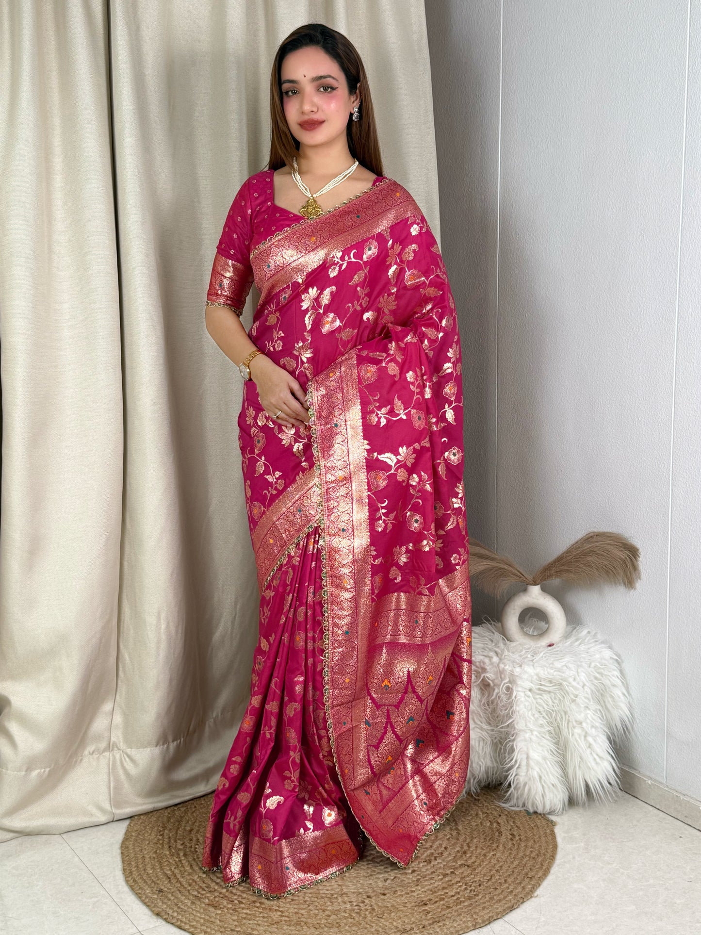 Banarasi silk festive season special with this silk beauty saree