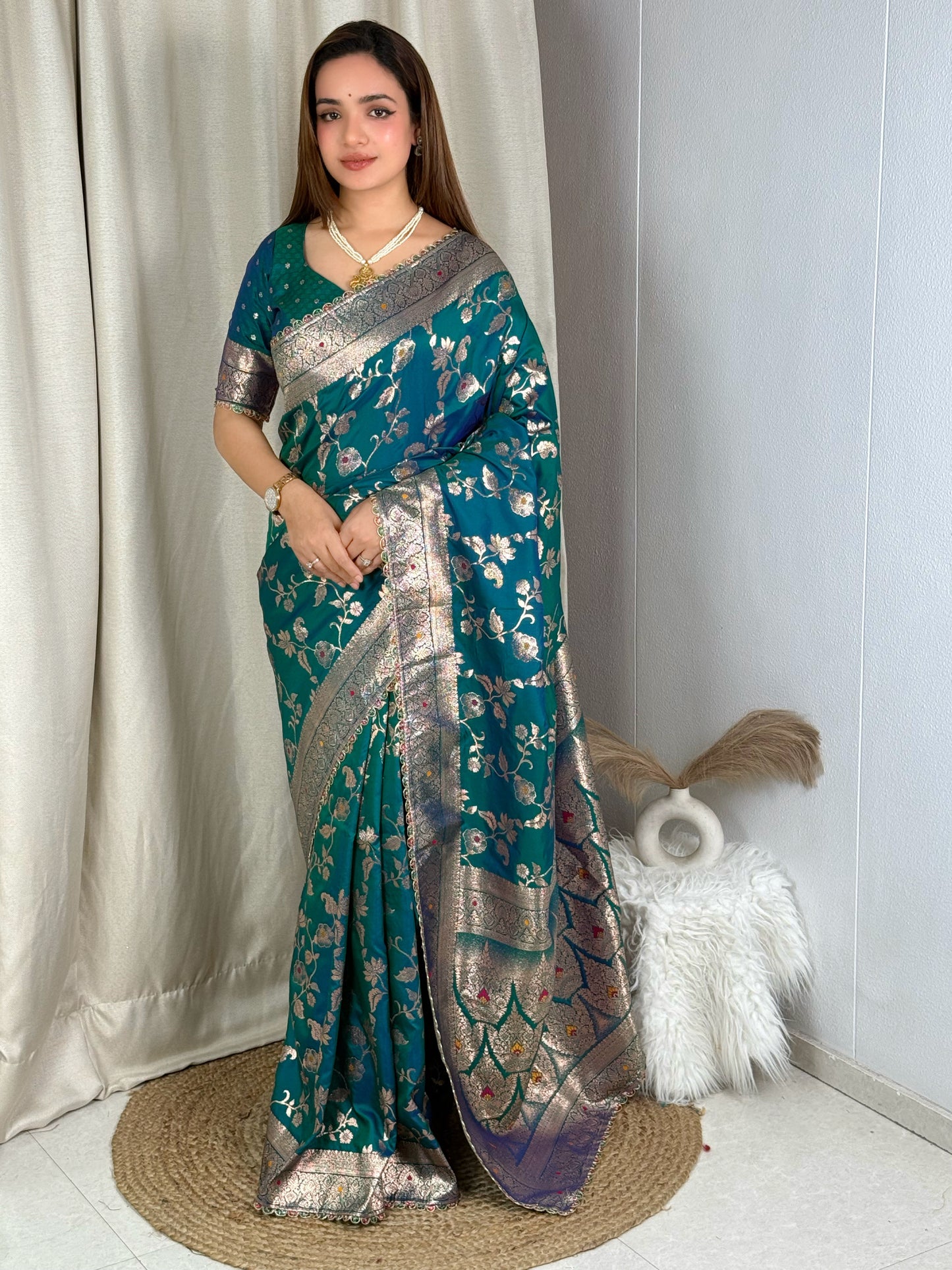 Banarasi silk festive season special with this silk beauty saree